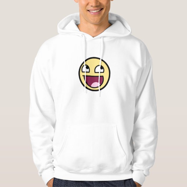Lol episk ansiktetröja sweatshirt med luva (Framsida)