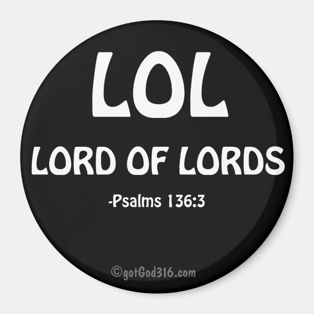 LOL gotGod316.com Scripture Magnet (Framsidan)