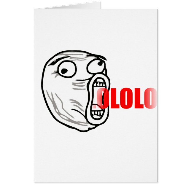 LOL-grabb Hälsningskort (Framsidan)