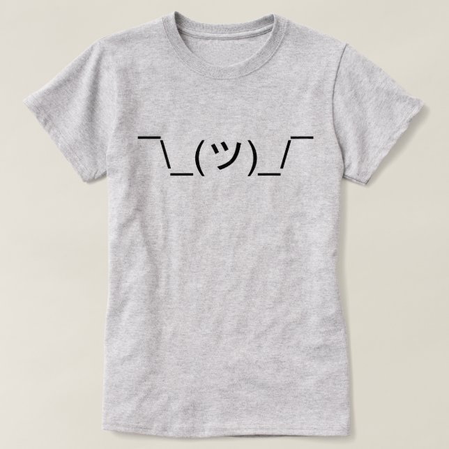 LOL IDK Shrug Emoticon T-shirt (Design framsida)