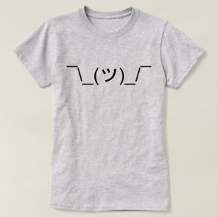 LOL IDK Shrug Emoticon Tee