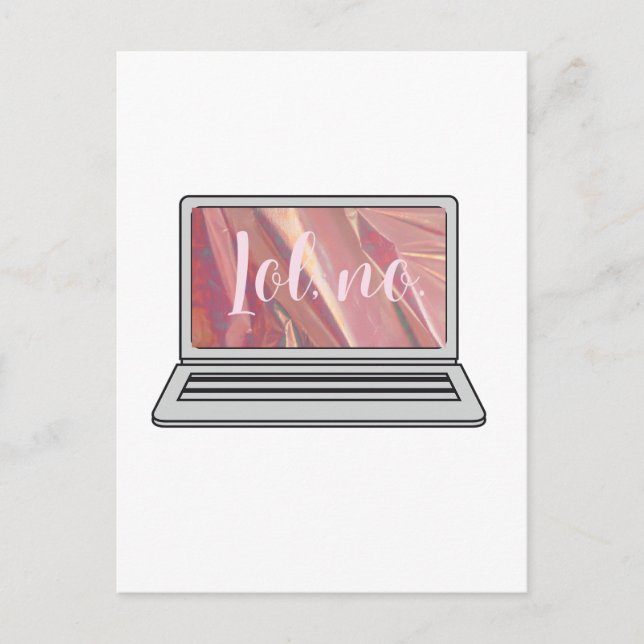 Lol, ingen holografisk design vykort (Framsida)