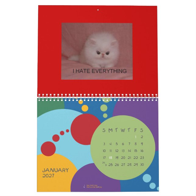 LOL-kattkalender Kalender (Jan 2027)