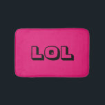 "LOL" Laugh Out Loud Cute & Funny Bath Mat Badrumsmatta<br><div class="desc">Trendig och roligt! LOL Bath Mat är elegant och gör ett underbart tillägg till vilket badrum som helst! Perfekt för alla som verkligen gör kärlek till LOL!</div>