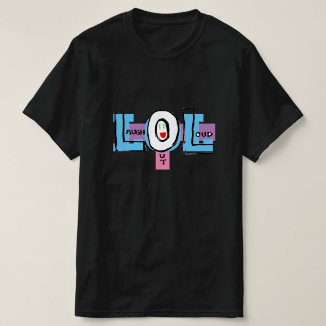 LOL Laugh Out Loud Doodle T-Shirt (Design framsida)