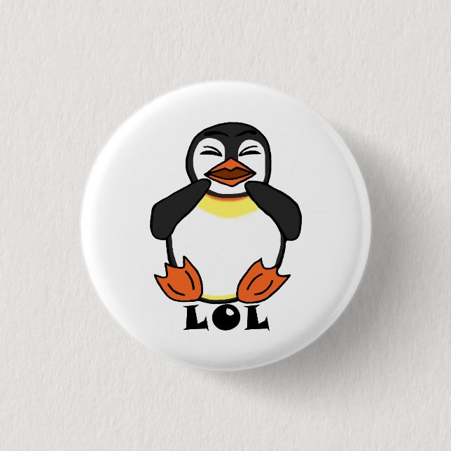 LOL Laughing penguin Knapp (Framsida)