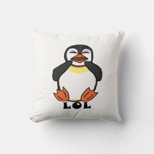 LOL Laughing penguin Kudde