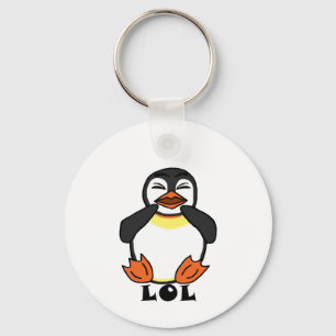 LOL Laughing penguin Nyckelring