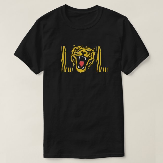 LOL- Laughing Tiger T Shirt (Design framsida)