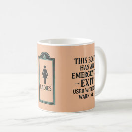 LOL Leaks Dam Room Akut Avsluta Funny Mug Kaffemugg