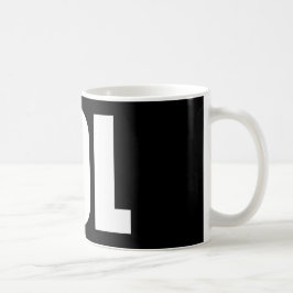 LOL (mörk) Kaffemugg