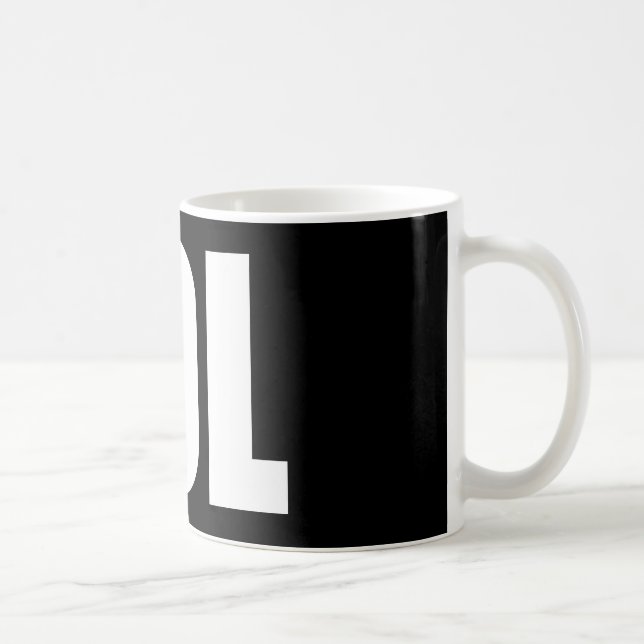 LOL (mörk) Kaffemugg (Höger)