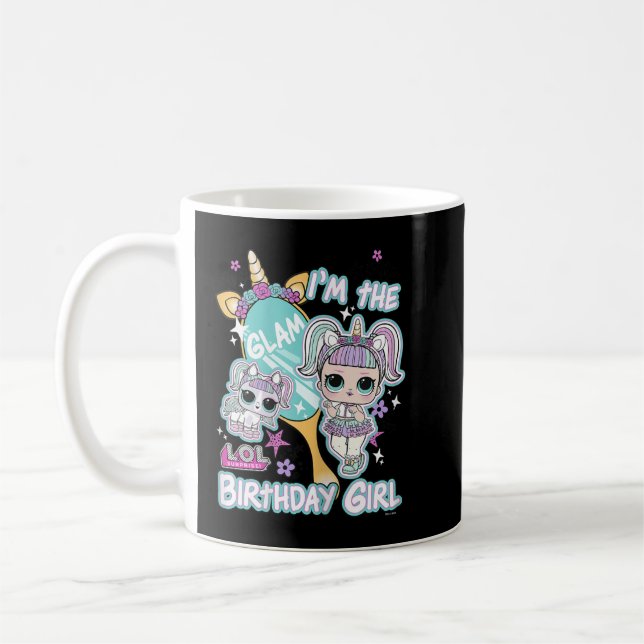 LOL överraskning att jag är Glam Birthday Girl 333 Kaffemugg (Vänster)