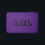 LOL Royal Lila och Black Cute & Funny Bath Mat Badrumsmatta<br><div class="desc">Trendig och roligt! LOL Bath Mat är elegant och gör ett underbart tillägg till vilket badrum som helst! Den här kommer i royalets lila och svart! Perfekt för alla som verkligen gör kärlek till LOL!</div>