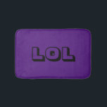 LOL Royal Lila och Black Cute & Funny Bath Mat Badrumsmatta<br><div class="desc">Trendig och roligt! LOL Bath Mat är elegant och gör ett underbart tillägg till vilket badrum som helst! Den här kommer i royalets lila och svart! Perfekt för alla som verkligen gör kärlek till LOL!</div>