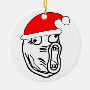 LOL Santa - julaftoninternetmeme Julgransprydnad Keramik
