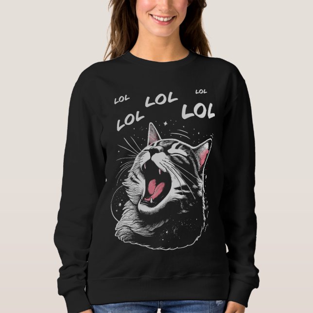 LOL Skrattande katt T Shirt (Framsida)