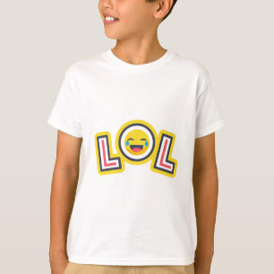 LOL Smiley Emoji Pojkar T-Shirt - Roligt Laugh Out