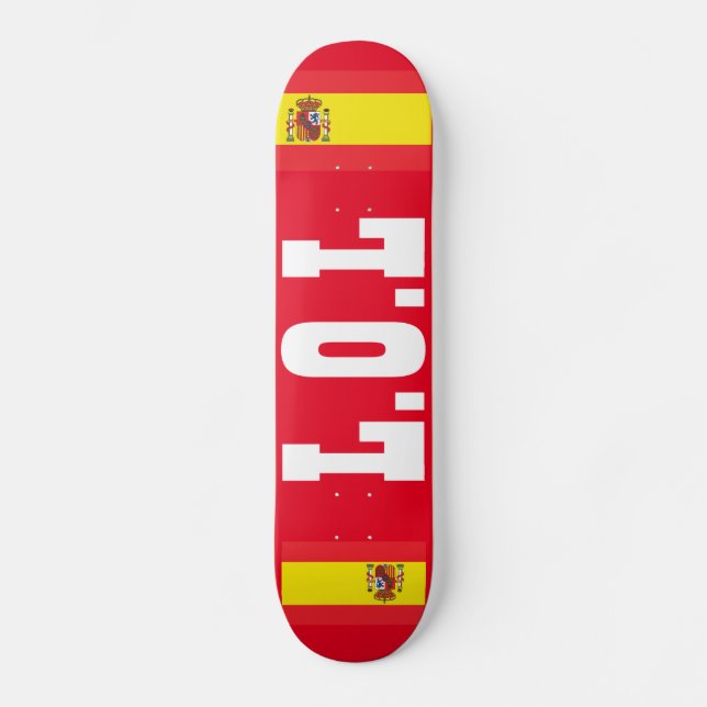 LOL SPANIN-SKateboard Mini Skateboard Bräda 18,5 Cm (Framsida)