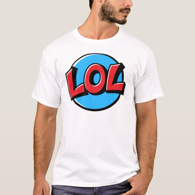 LOL Tecknad Bubble T Shirt (Framsida)