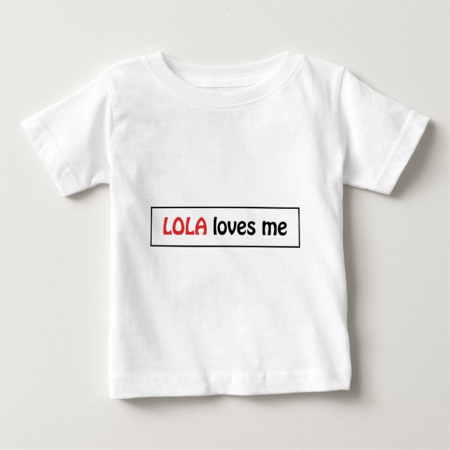 Lola älskar mig tee (Framsida)