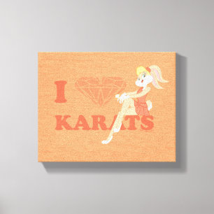 Lola Bunny I Heart Karats Canvastryck