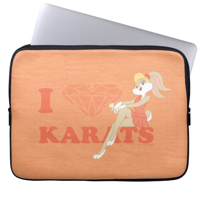Lola Bunny I Heart Karats Laptop Fodral (Framsidan)