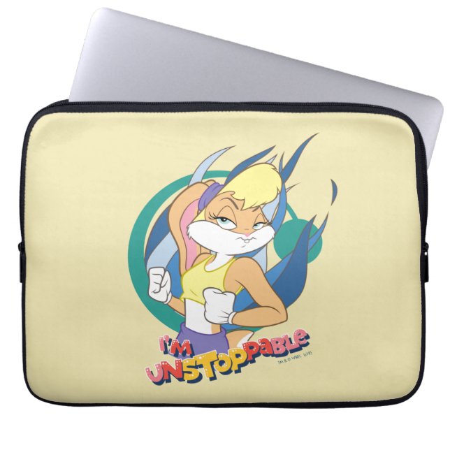 Lola Bunny "Jag är Obörlig" Laptop Fodral (Framsidan)