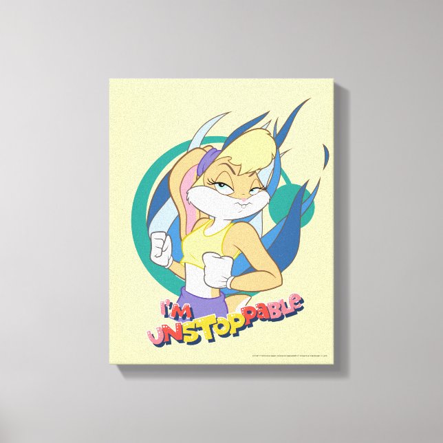Lola Bunny "Jag är ostoppbar" Canvastryck (Framsida)