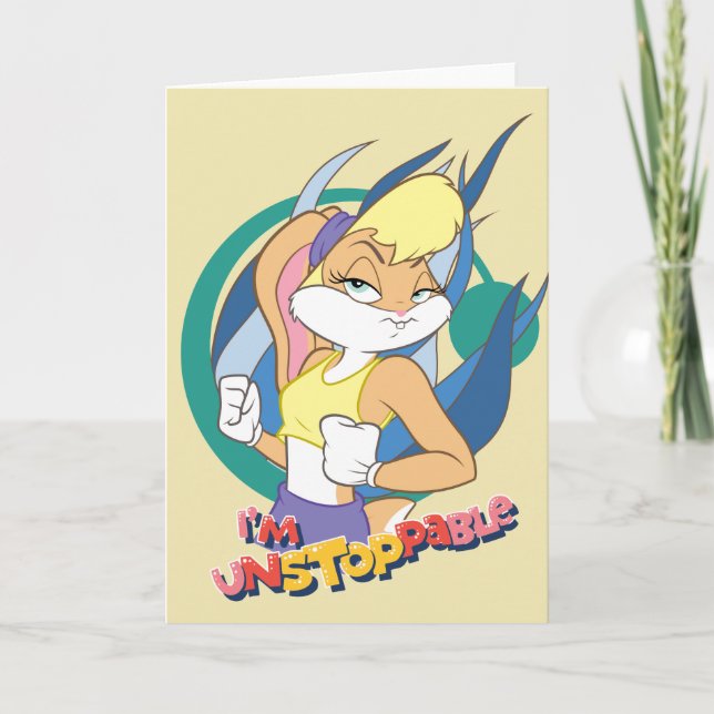 Lola Bunny "Jag är ostoppbar" Kort (Framsida)