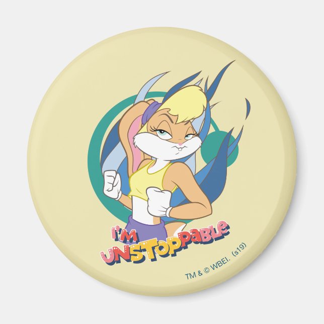 Lola Bunny "Jag är ostoppbar" Magnet (Framsidan)