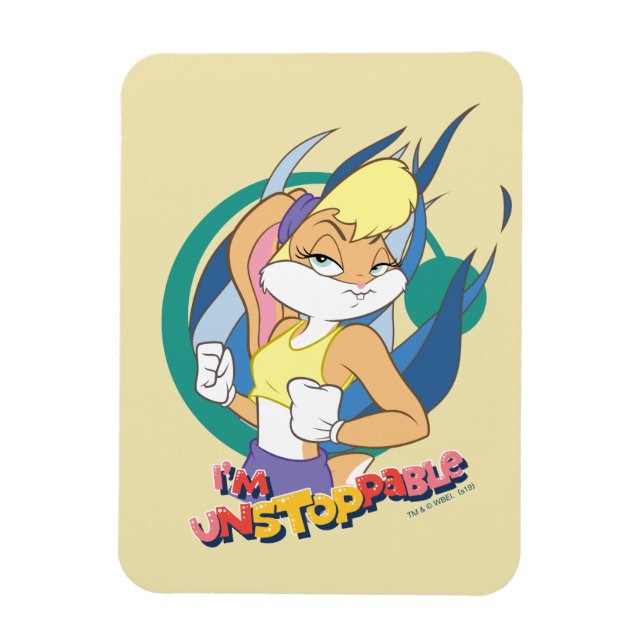 Lola Bunny "Jag är ostoppbar" Magnet (Vertikal)