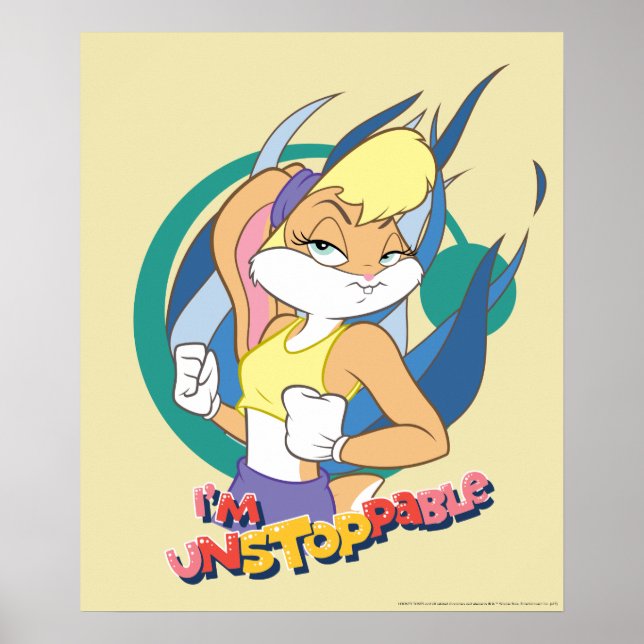 Lola Bunny "Jag är ostoppbar" Poster (Framsidan)