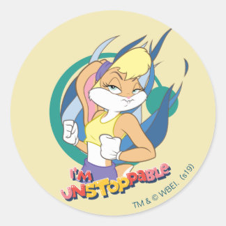 Lola Bunny "Jag är ostoppbar" Runt Klistermärke