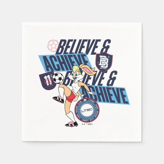 Lola Bunny LOONEY TUNES™ Fotbollsklubb-grafik Pappersservett (Framsidan)