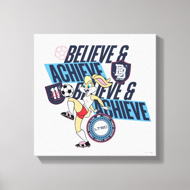 Lola Bunny LOONEY TUNES™ Soccer Club Graphic Canvastryck (Framsida)