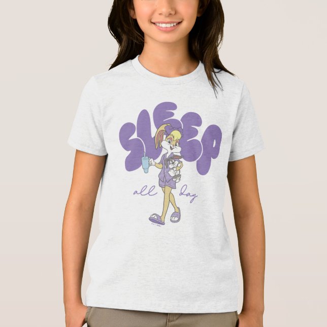 Lola Bunny Sleep All Day T Shirt (Framsida)