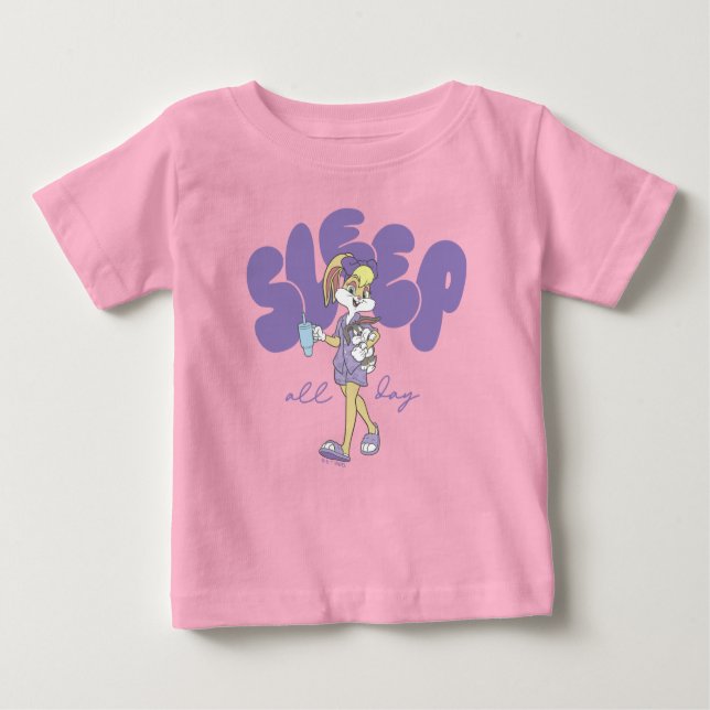 Lola Bunny Sleep All Day T Shirt (Framsida)