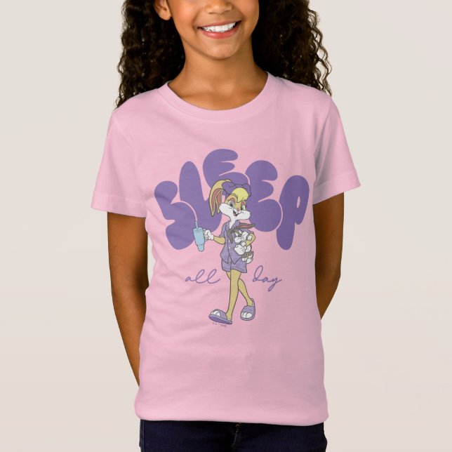 Lola Bunny sover hela dagen T Shirt (Framsida)