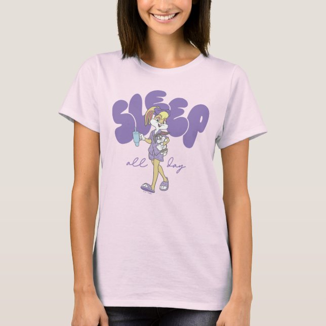 Lola Bunny sover hela dagen T Shirt (Framsida)