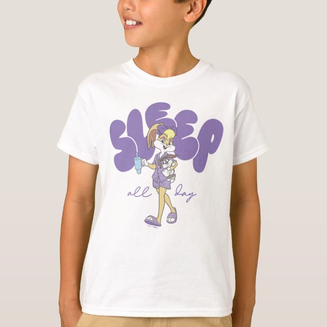 Lola Bunny sover hela dagen T Shirt (Framsida)