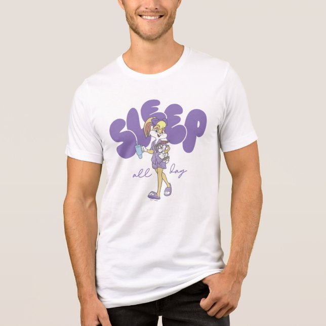 Lola Bunny sover hela dagen T Shirt (Framsida)