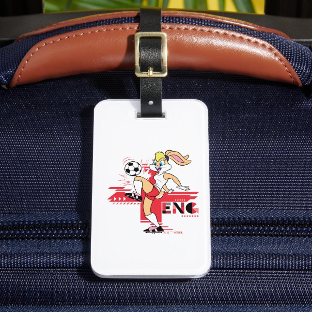 Lola Bunny Team England Fotbollsgrafik Bagagebricka (Framsida Insitu 2)