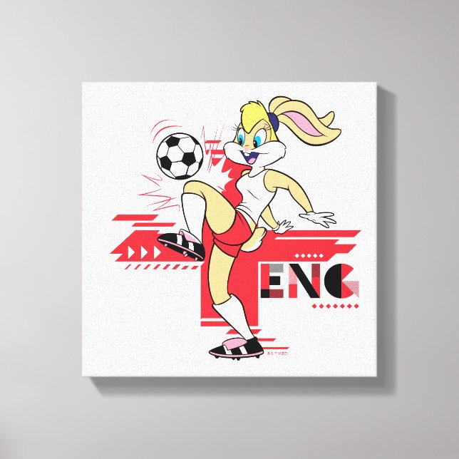 Lola Bunny Team England Fotbollsgrafik Canvastryck (Framsida)