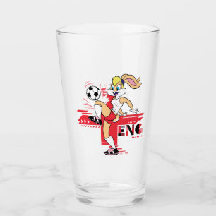 Lola Bunny Team England Fotbollsgrafik Glaskopp