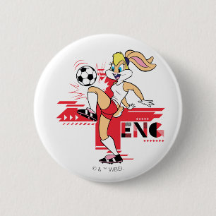 Lola Bunny Team England Fotbollsgrafik Knapp