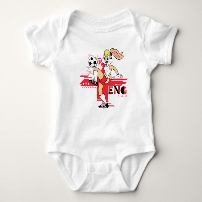 Lola Bunny Team England Fotbollsgrafik T Shirt (Framsida)