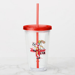 Lola Bunny Team England Fotbollsgrafik Take Away Mugg