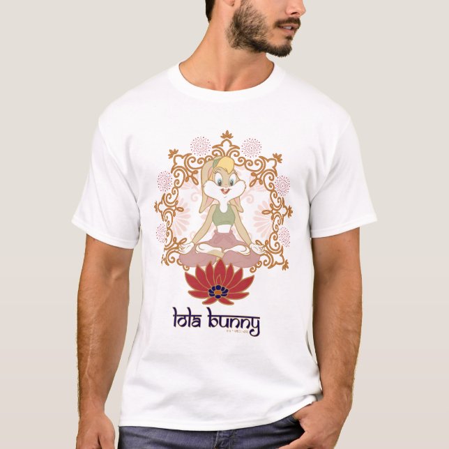 Lola Bunny Yoga Lotus Pose T Shirt (Framsida)