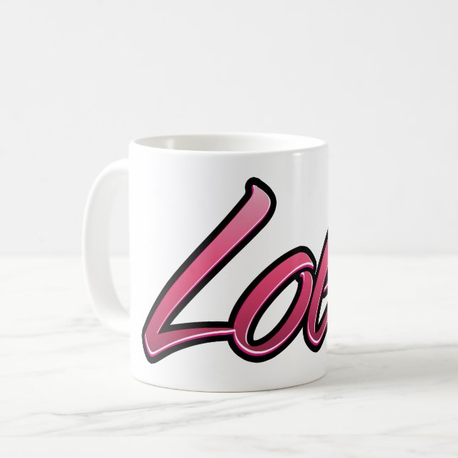 Lola faded pink Tasse Teetasse Kaffeetasse Kaffemugg (Framsida vänster)